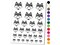 Husky Dog Wearing a Flower Crown Temporary Tattoo Water Resistant Fake Body Art Set Collection